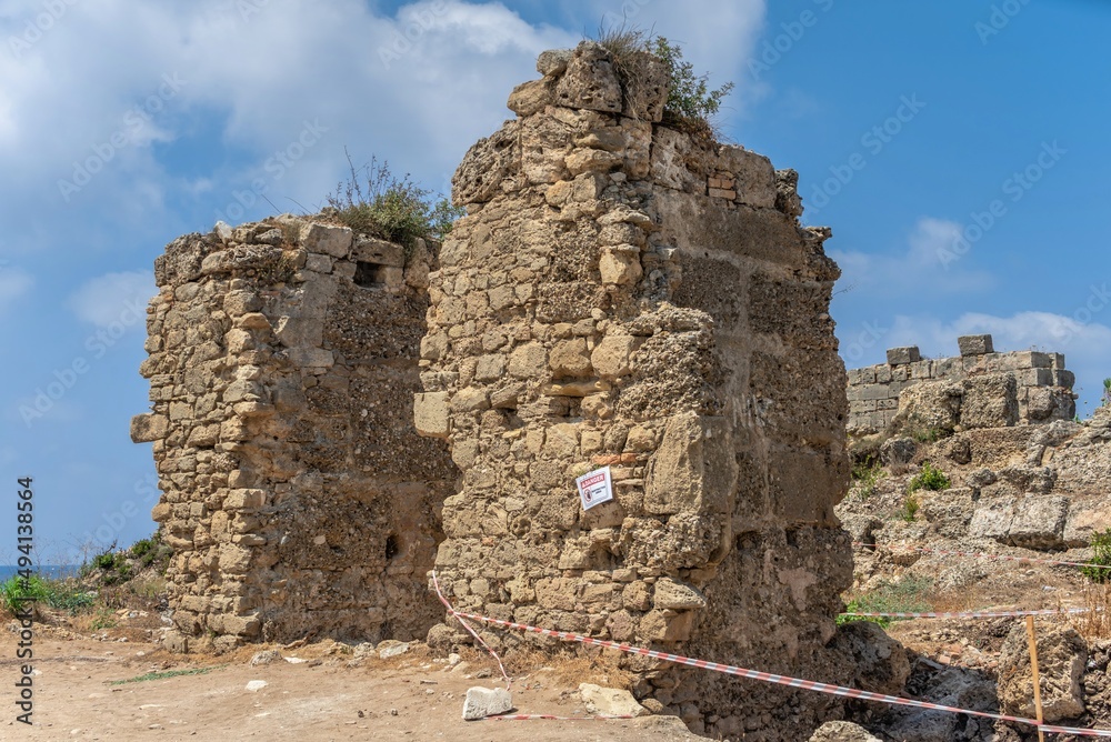 Side ancient city ruins in Antalya province of Turkey Side ancient city ruins in Antalya province of Turkey