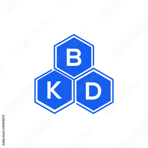 BKD letter logo design on White background. BKD creative initials letter logo concept. BKD letter design. 
