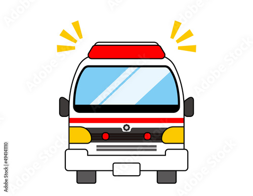 救急車　ベクターイラスト