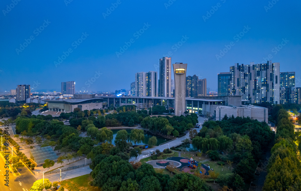 Night view of Jiangyin City, Jiangsu Province, China Night view of Jiangyin City, Jiangsu Province, China