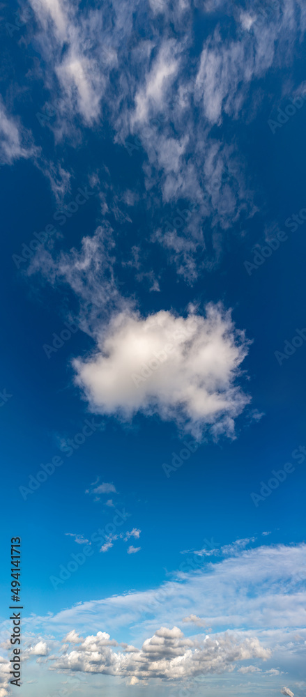 Fantastic clouds against blue sky, panorama Fantastic clouds against blue sky, panorama
