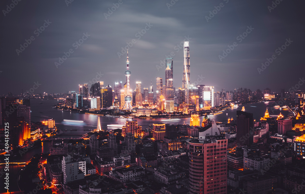 Fototapeta premium night view of the city