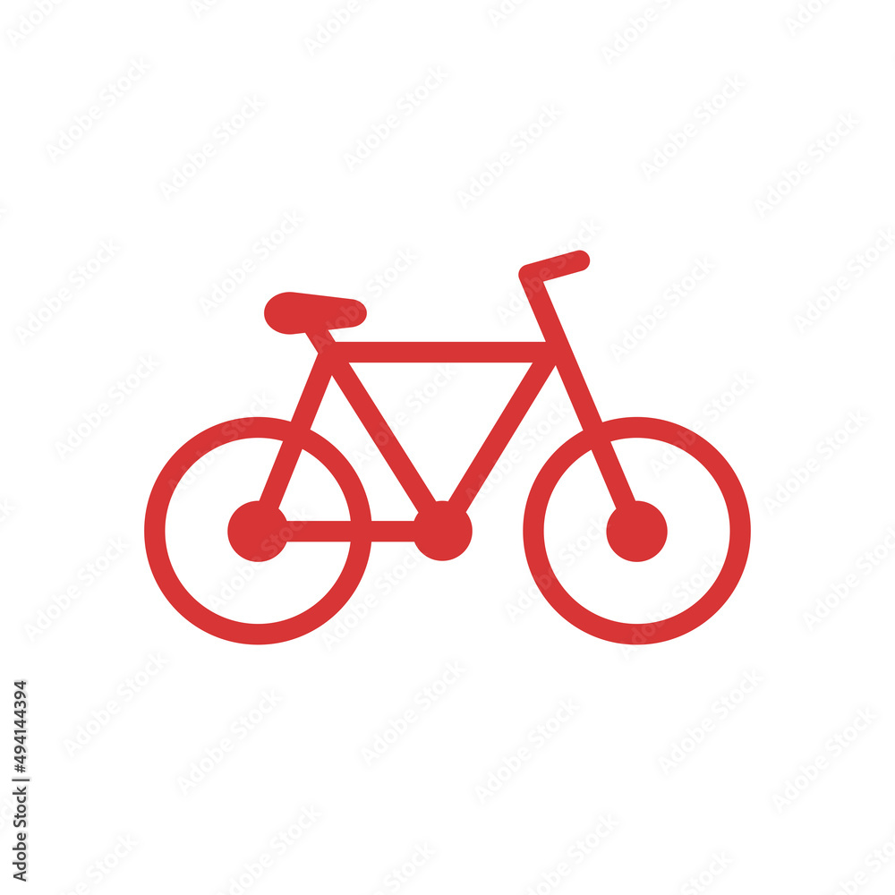 Bicycle red icon Bicycle red icon