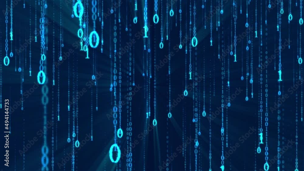 Scientific and technological background of binary digital rain information flow.