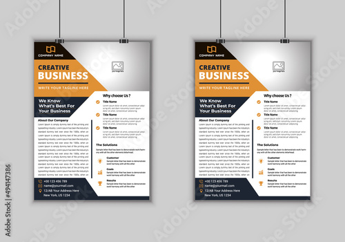 modern design template for business presentation