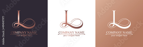 L logo or monogram. L Letters of the alphabet Initials. Beautiful logo design for company branding. Vector illustration.