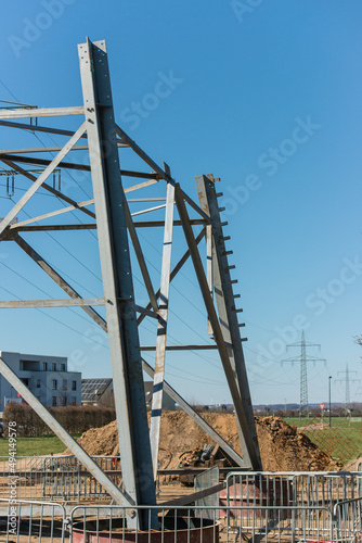 construction site of a electrikal pylon