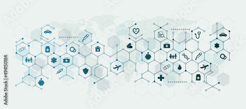 insurance landscape vector icon business geometric grid design with family, life, car, travel, health and home icons