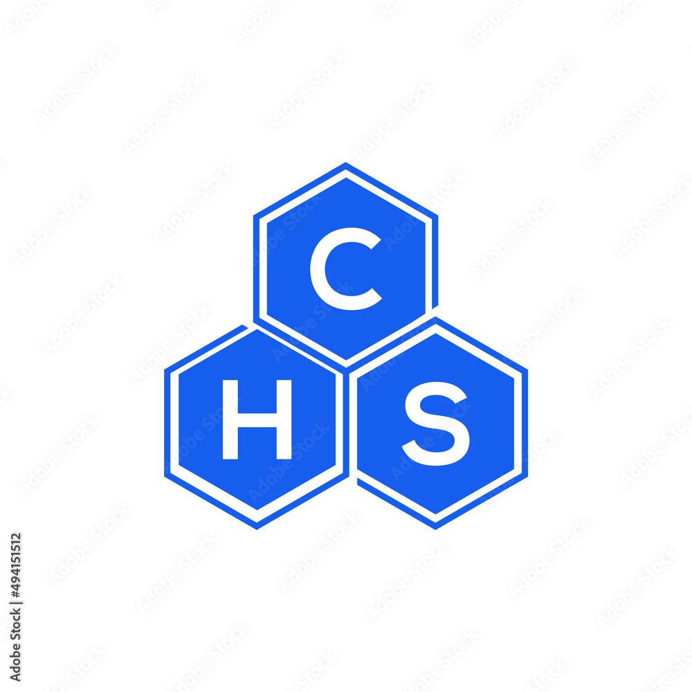 CHS letter logo design on black background. CHS creative initials letter logo concept. CHS letter design. CHS letter logo design on black background. CHS creative initials letter logo concept. CHS letter design.