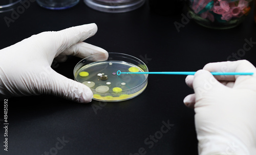 Handling of microorganisms in the laboratory, Blue microbiological inoculation loop photo