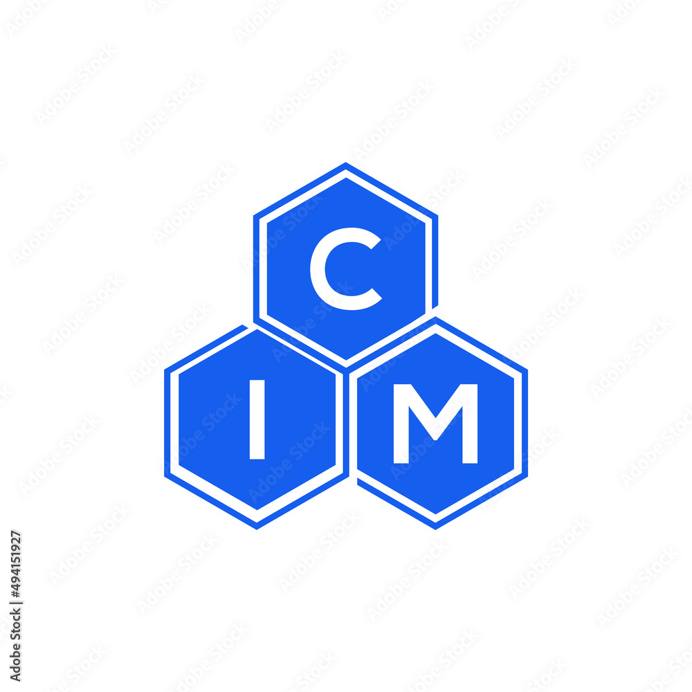 CIM letter logo design on black background. CIM creative initials letter logo concept. CIM letter design. 