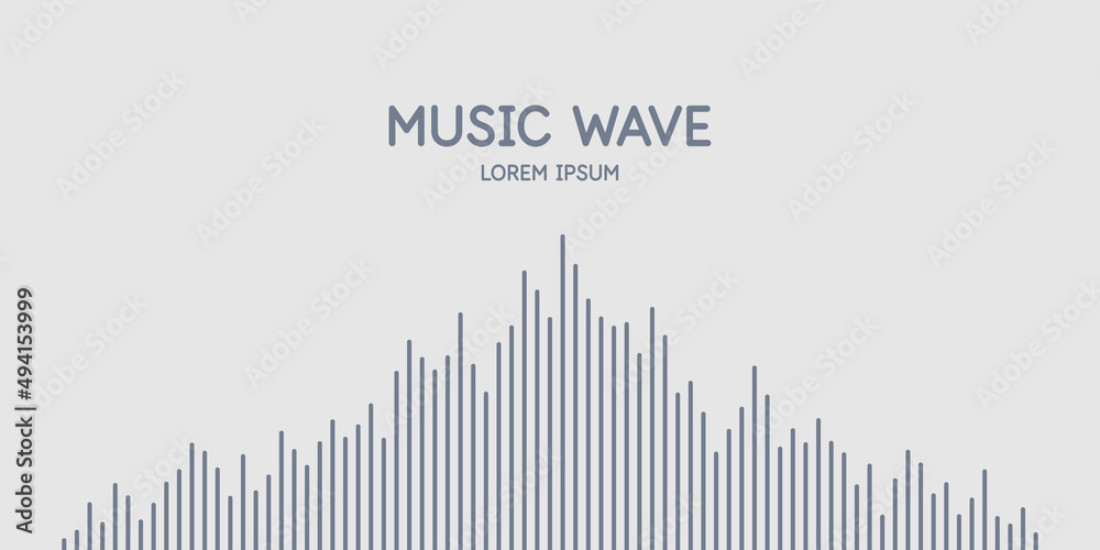 Vector illustration of music wave in the form of the equalizer. Vector illustration of music wave in the form of the equalizer.