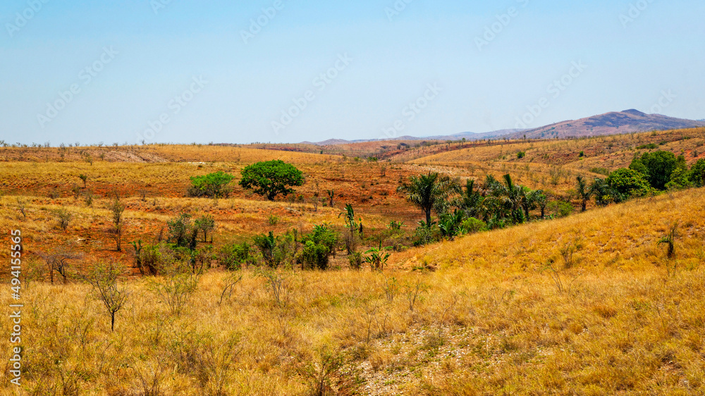 Paysage aride dans le centre-ouest de Madagascar Paysage aride dans le centre-ouest de Madagascar
