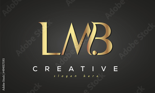 LMB creative luxury logo design photo