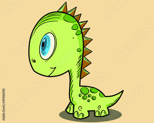 cute dinosaurs in vector illustratiion design
