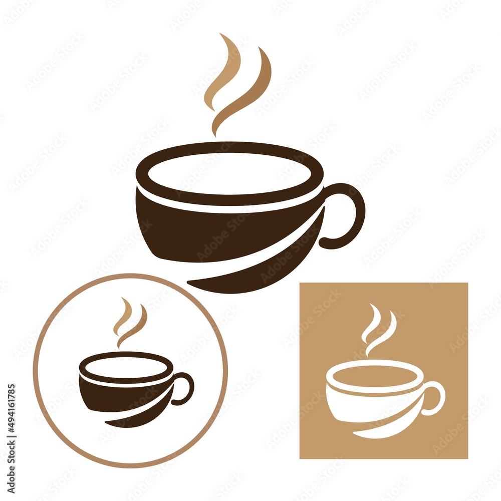 Obraz premium Coffee cup Logo Template