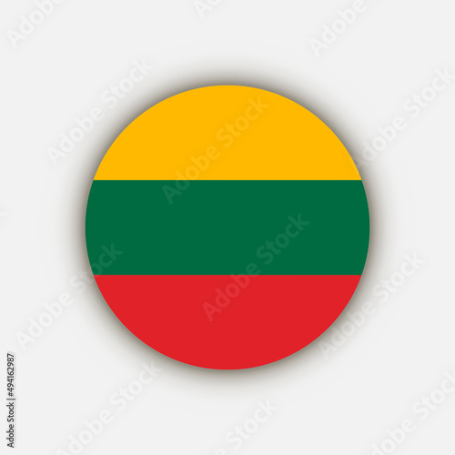 Coutry Lithuania. Lithuania flag. Vector illustration. Free Download Coutry Lithuania. Lithuania flag. Vector illustration. - GFXLoad