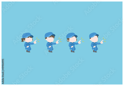 点検作業をおこなう作業員