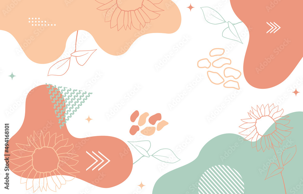 Cute Nature Floral Flower Leaf Minimalist Girly Background Wallpaper Cute Nature Floral Flower Leaf Minimalist Girly Background Wallpaper