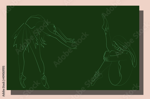 drawing of a blackboard