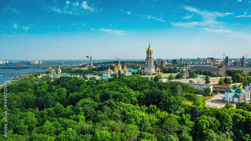 Ukraine, summer photo of Kyiv, Kyiv before the war, aerial photography