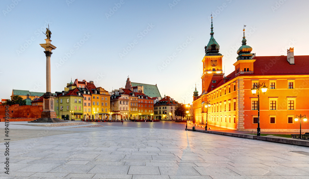 Old town square, Warsaw, Poland.