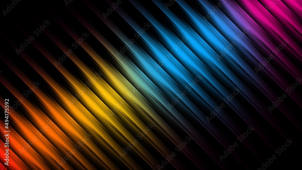 Abstract background colorful gradient background image light speed lines of light that flows like ink ,  Modern lines and shapes, illustrations wallpaper