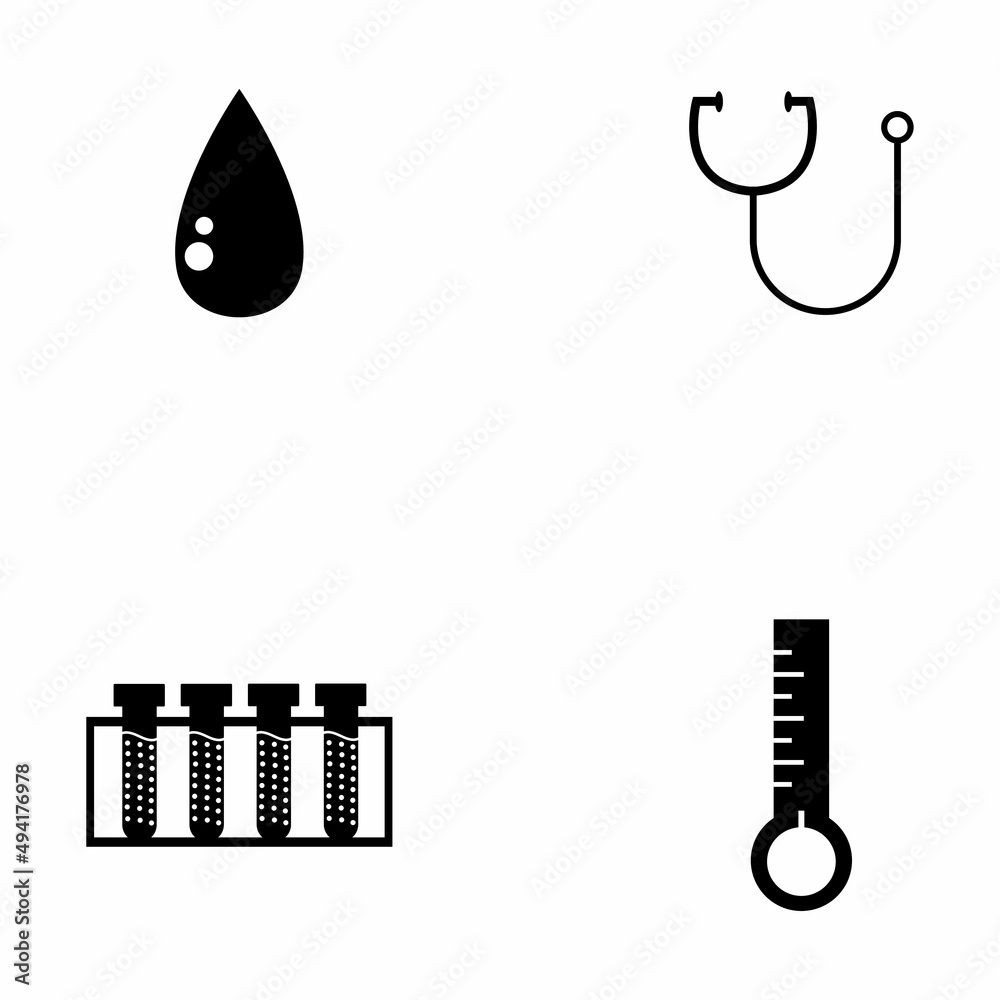 Fototapeta premium Medical Line Icon For Designers And Developers. Icons Of Health Healthcare Medical Bandage Breakup Broken Heart Medical Vector
