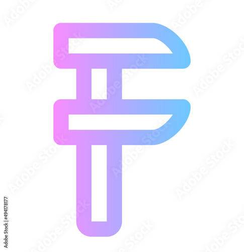 vernier caliper gradient icon
