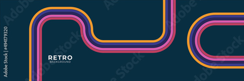 retro vintage 70s style stripes background poster lines. shapes vector design graphic 1970s retro background. abstract stylish 70s era line. vector illustration