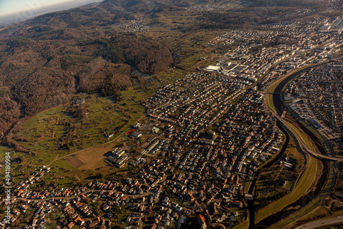 Karlsruhe und Umgebung aus der Luft photo