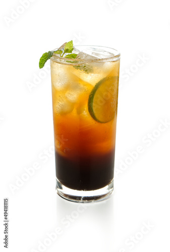 ice cofee lemon lime soda with clipping path