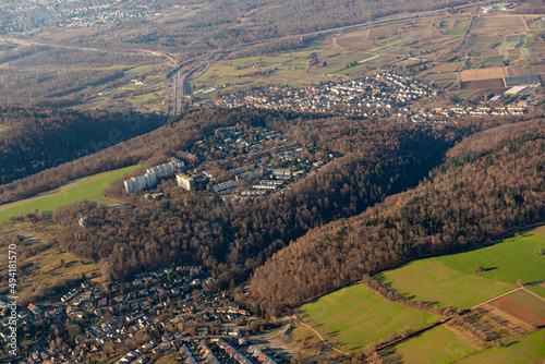 Karlsruhe und Umgebung aus der Luft