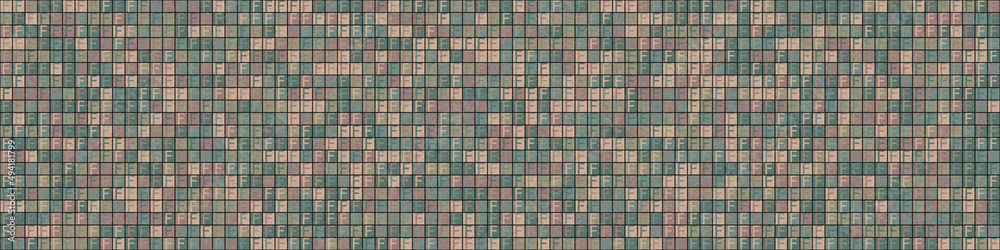 Fototapeta premium Abstract Geometric Pattern generative computational art illustration