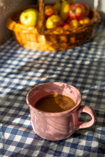 Coffee latte on the table