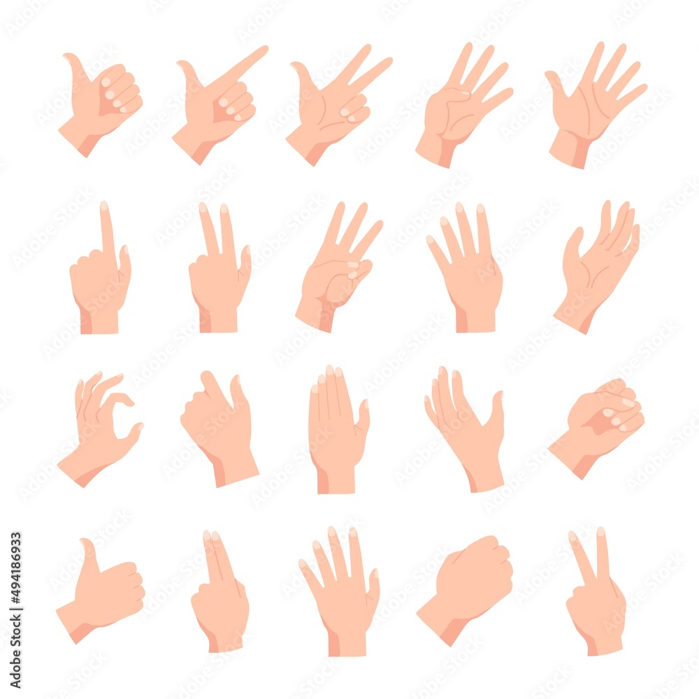 Hands Poses Male Hand Holding Pointing Stock Vector (Royalty Free)  2304838945 | Shutterstock