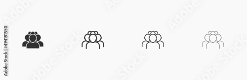Crowd of people vector illustration