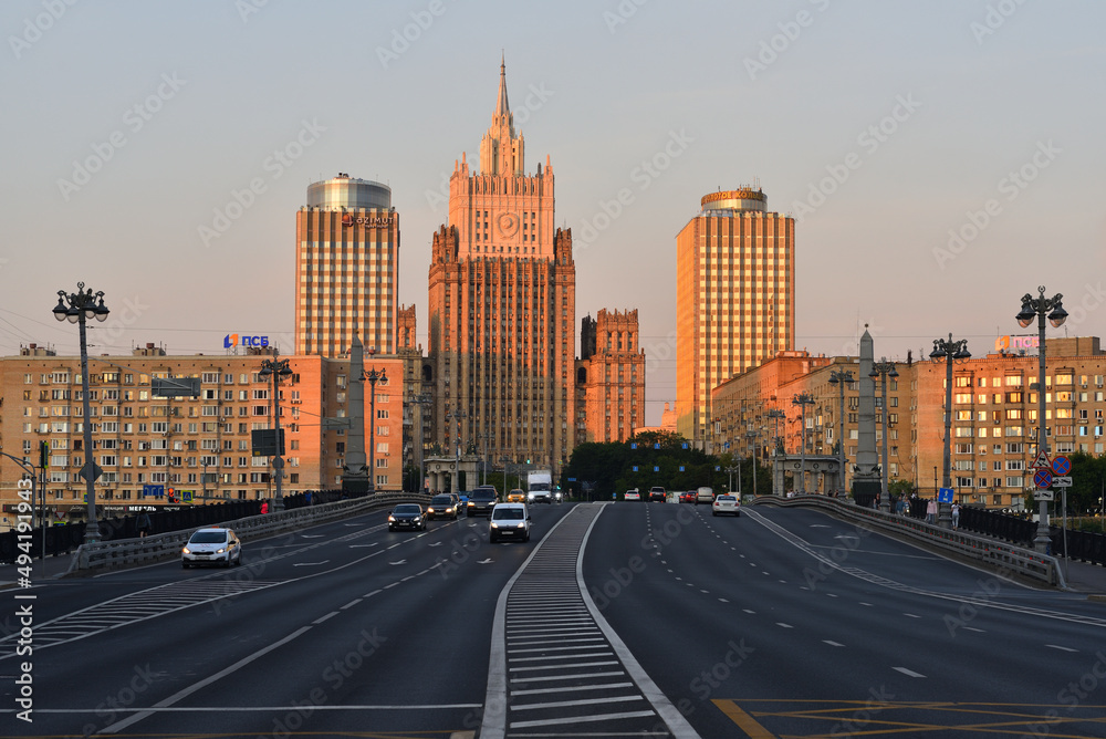 Ministry of Foreign Affairs of the Russian Federation in the evening.