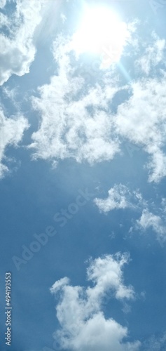 blue sky with clouds