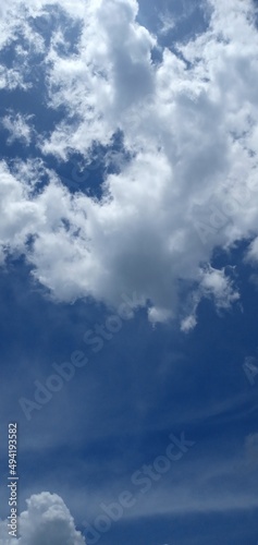 blue sky with clouds