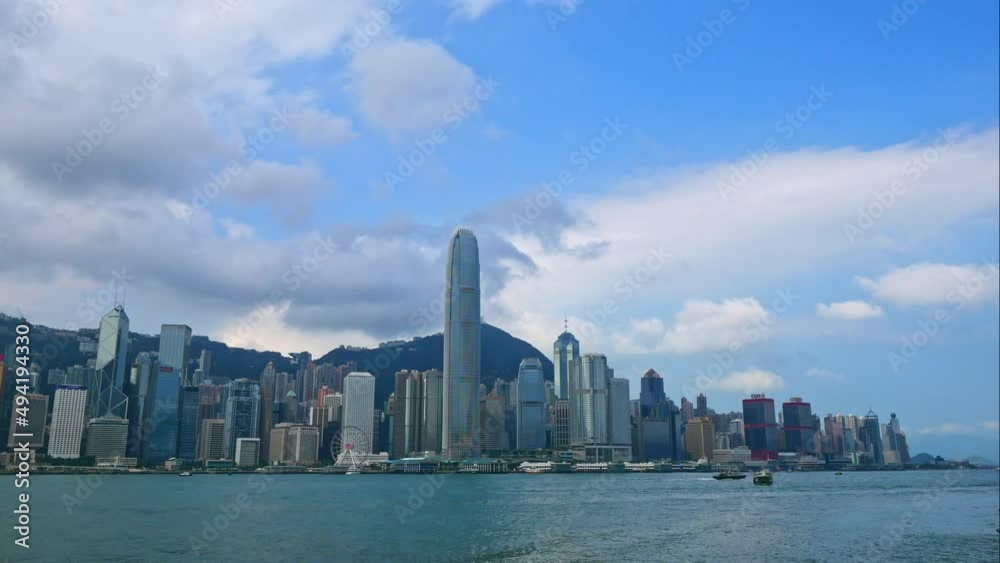4K Time lapse Building and the skyline of Hong Kong city
4K Time lapse Building and the skyline of Hong Kong city