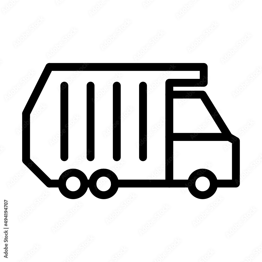 garbage truck icon garbage truck icon