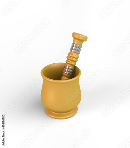 Eid Mortar and Pestle From The Right Side 