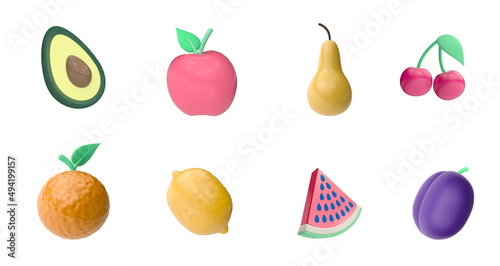 set of fruits