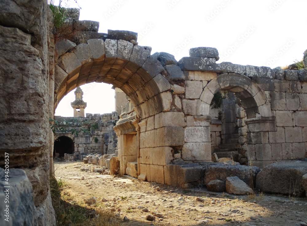 Stone arch in the ancient city of Xanthos
