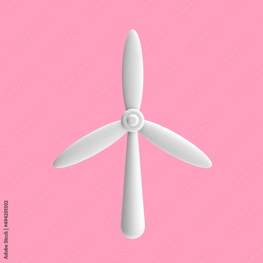 3d render illustration of wind power plant. Ecology theme. Modern trendy design. Simple icon for web and app. Isolated on background. 3d render illustration of wind power plant. Ecology theme. Modern trendy design. Simple icon for web and app. Isolated on background.