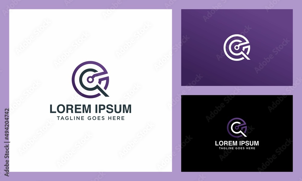 logo initials Q and e technology logo initials Q and e technology