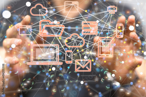 Business intelligence analyst dashboard on virtual