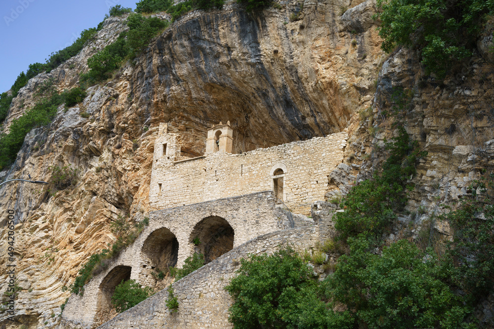 Hermitage of San Cataldo, near Cottanello, Lazio, Italy