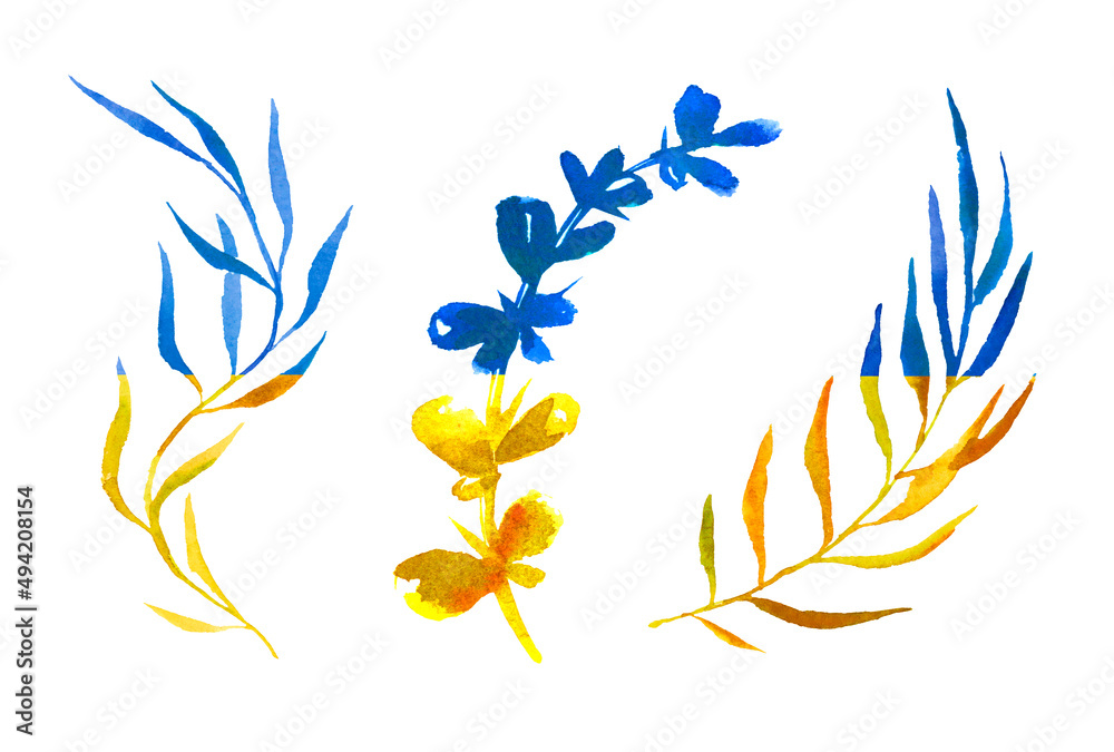 Olive and other branch with sunny day shadow on white background. Peace concept. Minimal visual. Olive and other branch with sunny day shadow on white background. Peace concept. Minimal visual.